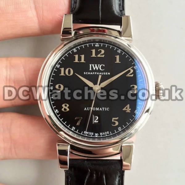 Automatic IWC Da Vinci Fake 40MM Black Dials Watches For Men