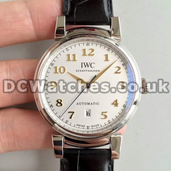 40MM Black Straps IWC Da Vinci Replica Male Automatic Watches