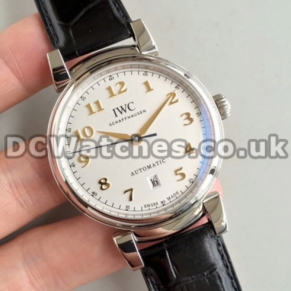 40MM Black Straps IWC Da Vinci Replica Male Automatic Watches