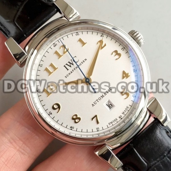40MM Black Straps IWC Da Vinci Replica Male Automatic Watches