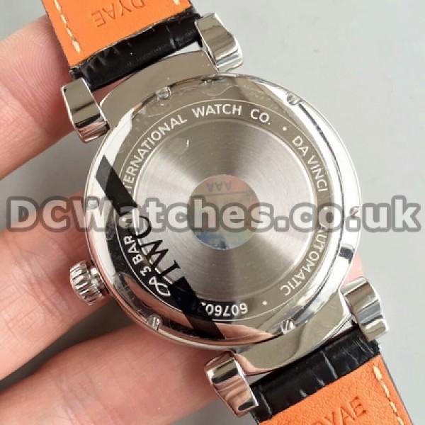 40MM Black Straps IWC Da Vinci Replica Male Automatic Watches