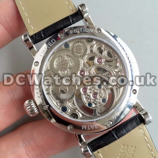 42 MM Best 1:1 Fake Patek Philippe Tourbillon With White Dials For Men