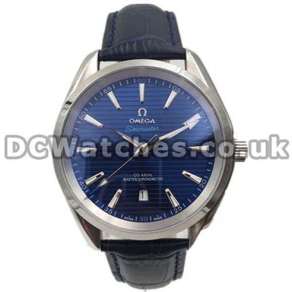 40MM Male Automatic Omega Seamaster Replica Blue Dials Watches