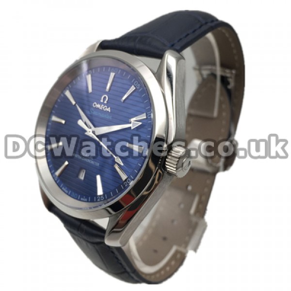 40MM Male Automatic Omega Seamaster Replica Blue Dials Watches