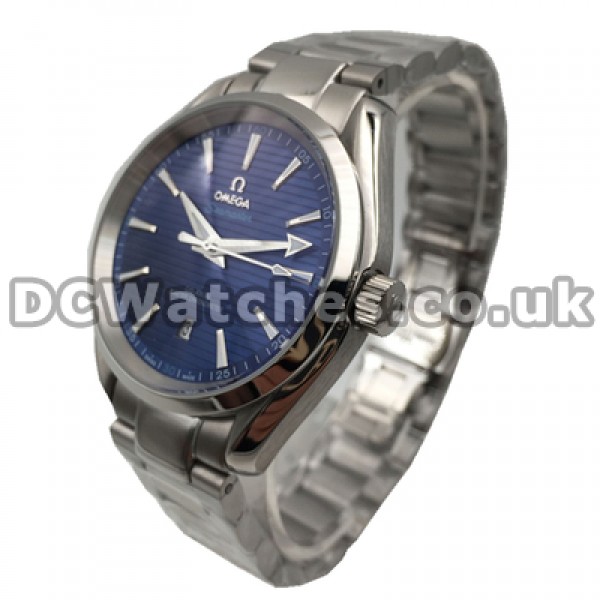 Automatic Fake Omega Seamaster 40MM Male Watches With Blue Dials