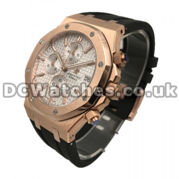 Black Rubber Straps Male Replica Audemars Piguet Royal Oak 42MM Watches