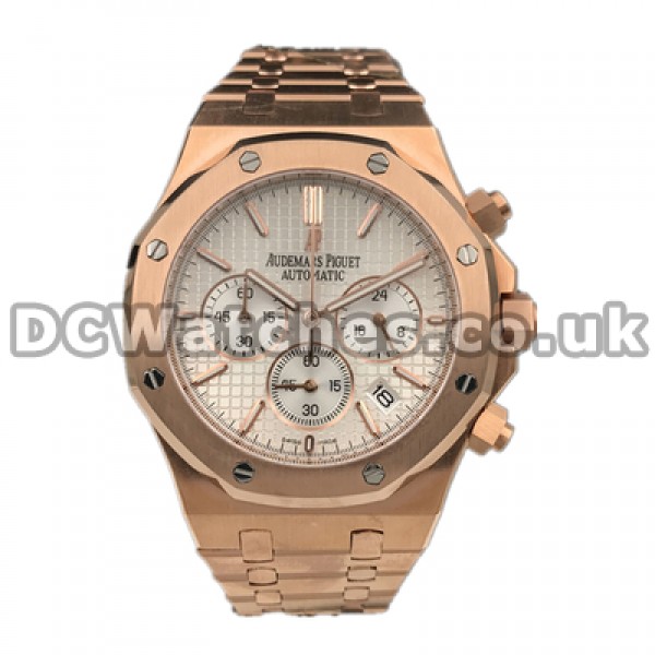 42MM White Dials Audemars Piguet Royal Oak Replica Quartz Watches For Men