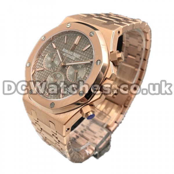 42MM Quartz Male Fake Audemars Piguet Royal Oak Grey Dials Watches