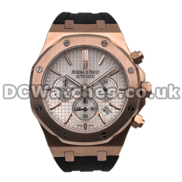 Smooth Rubber Straps Audemars Piguet Royal Oak Fake 42MM Male Watches