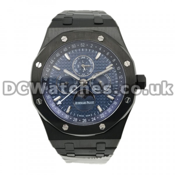 Novel Male 42MM Fake Audemars Piguet Royal Oak Blue Dials Watches