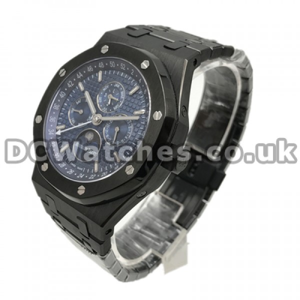 Novel Male 42MM Fake Audemars Piguet Royal Oak Blue Dials Watches