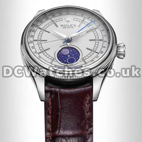 Steel Cases Automatic Rolex Cellini Replica Male Watches In 39MM