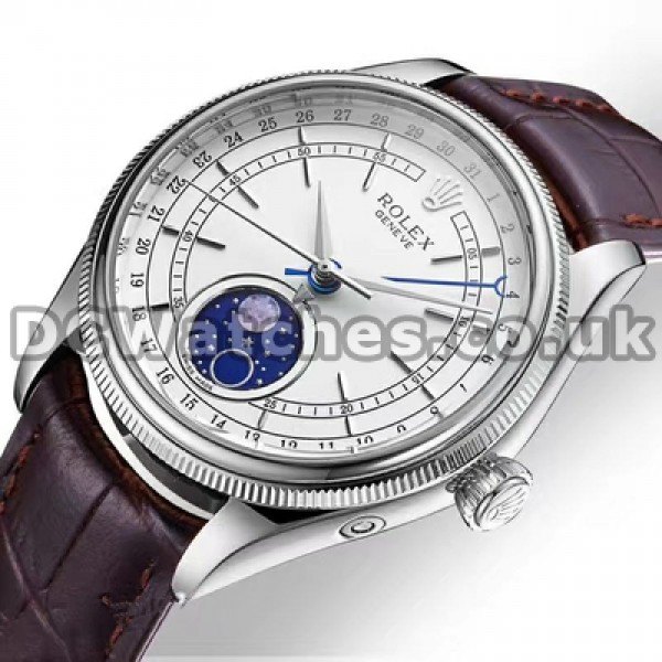 Steel Cases Automatic Rolex Cellini Replica Male Watches In 39MM