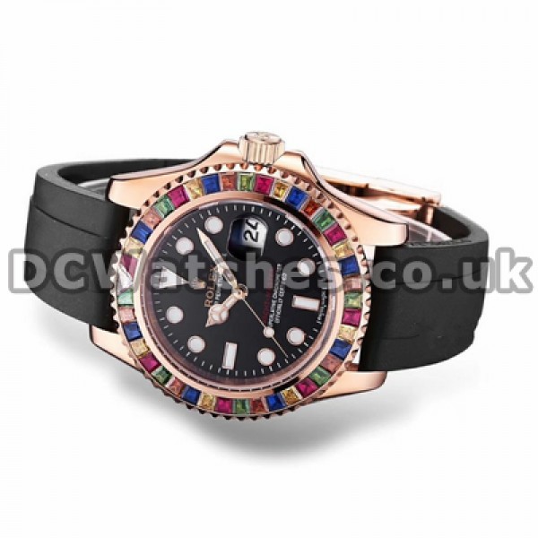 40MM Automatic Fake Rolex Yacht-Master Watches With Colorful Augers