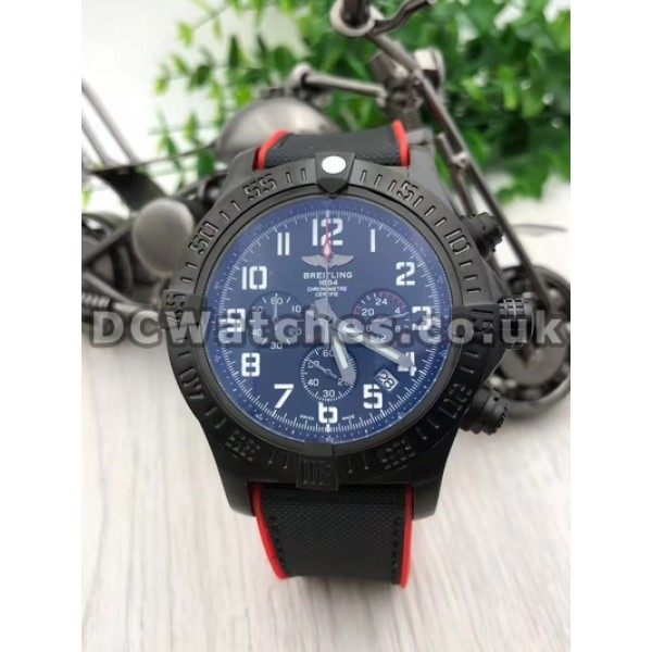47MM Black Dials Breitling Super Avenger Replica Quartz Watches For Men