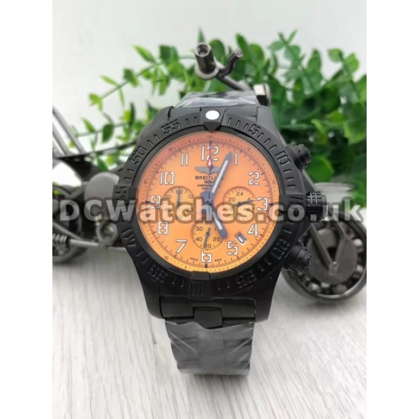 New Yellow Dials Breitling Super Avenger Replica Quartz Male Watches