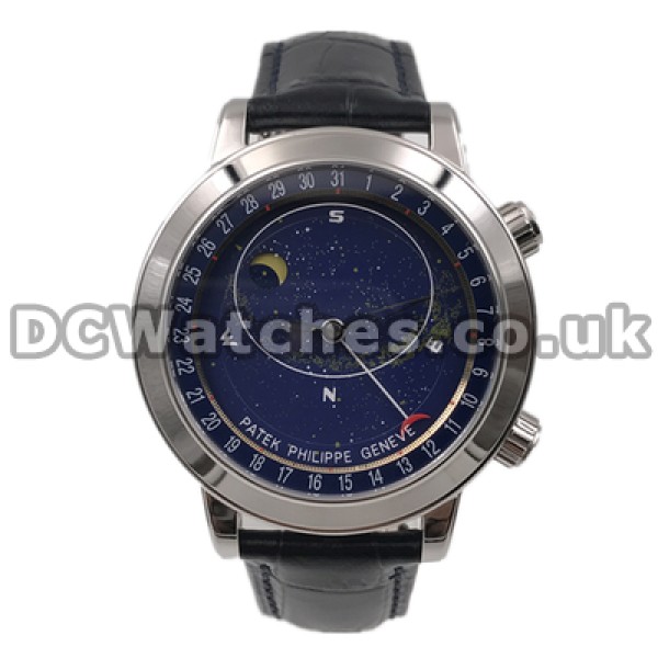 Stunning Automatic Patek Philippe Complicated Fake 44MM Male Watches