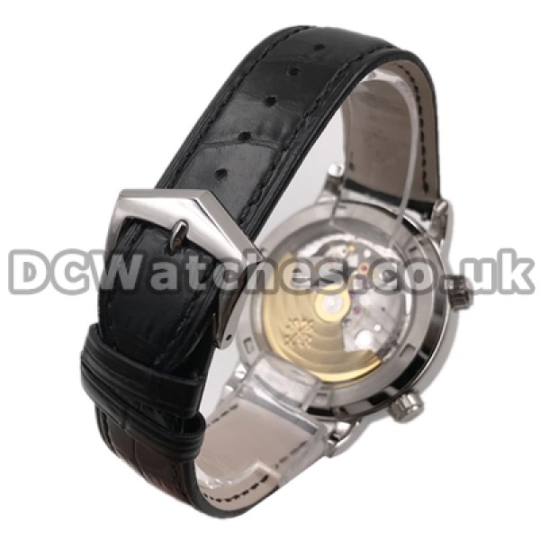 Cool 44MM Black Dials Patek Philippe Complicated Replica Automatic Watches