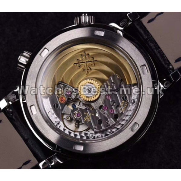 Cool 44MM Black Dials Patek Philippe Complicated Replica Automatic Watches