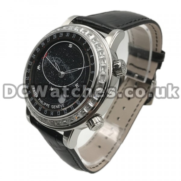 Glorious Male Automatic Fake Patek Philippe Complicated 44MM Watches Set Auger