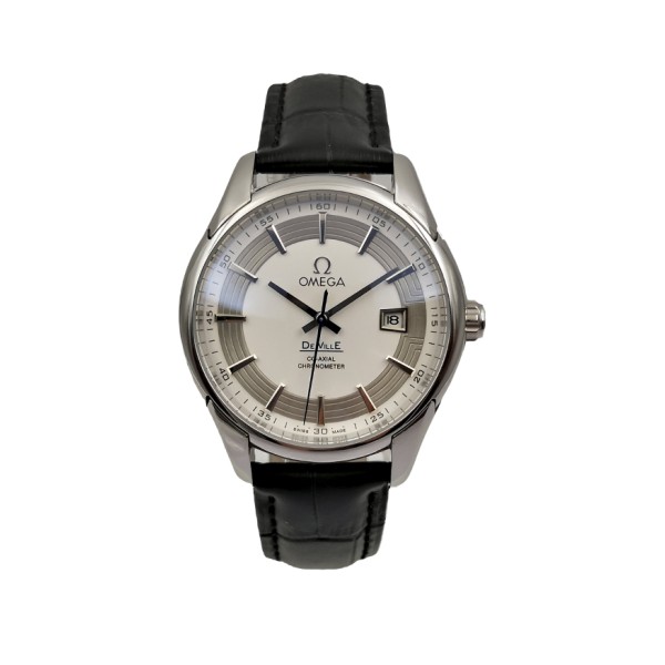 Omega Hour Vision See Thru Case Automatic with White Dial-Deployment Buckle