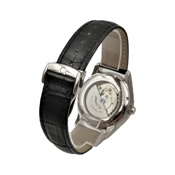 Omega Hour Vision See Thru Case Automatic with White Dial-Deployment Buckle