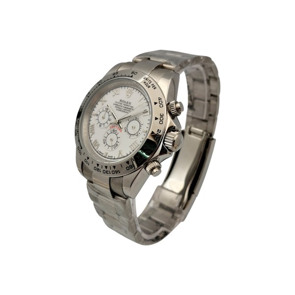 UK Steel Rolex Daytona White Dial 40MM Replica Watches Sale For Men